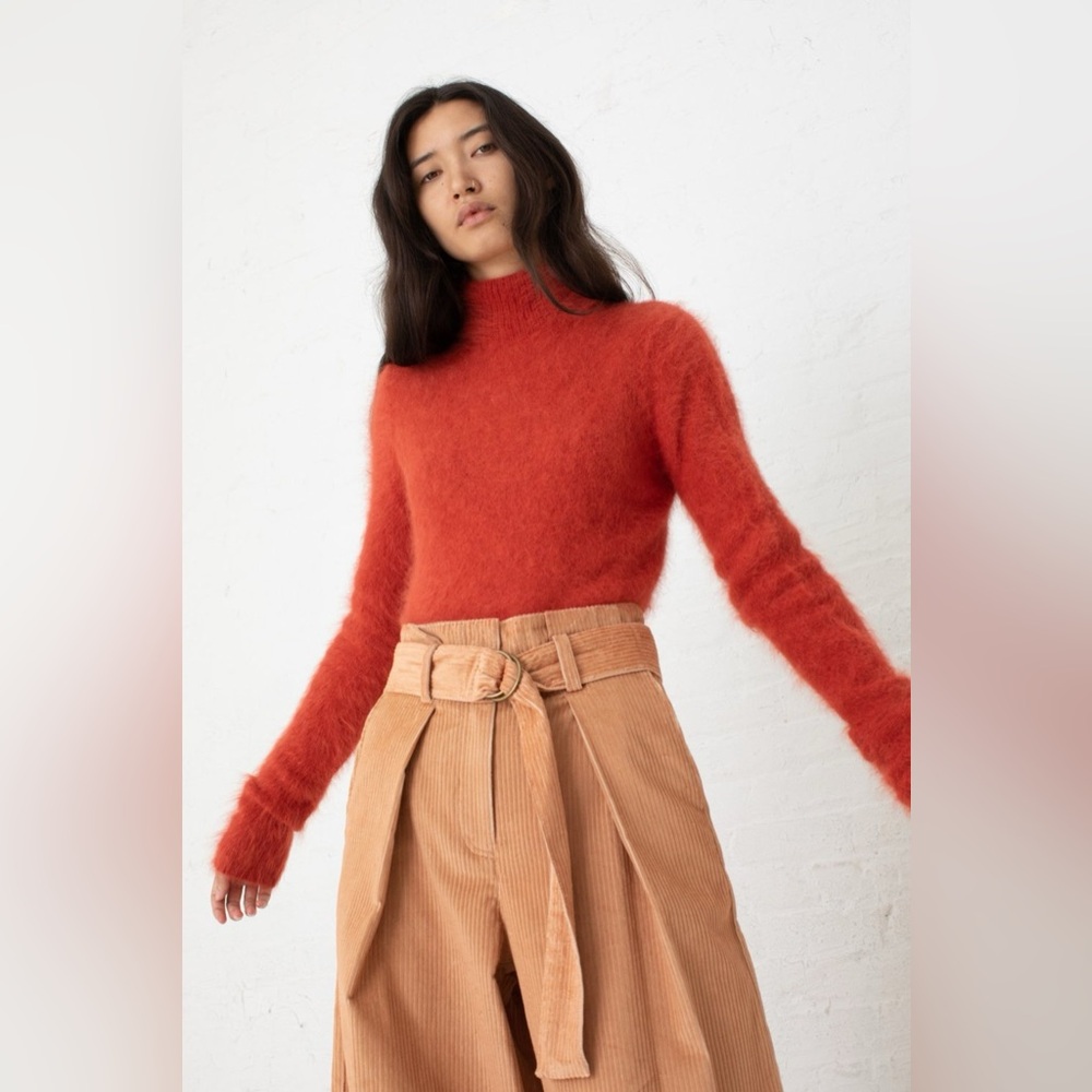NWT $425 Ulla Johnson Mars Italian Angora Turtleneck Sweater